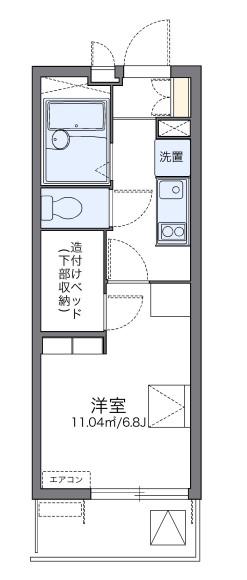 レオパレス青渓(1K/3階)の間取り写真