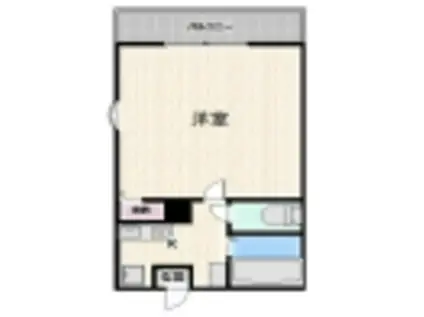 スカイビュー朝霞ウエスト(1K/2階)の間取り写真