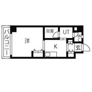 GRAND STAGE今池(1K/2階)の間取り写真