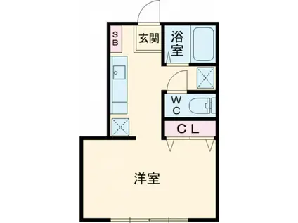 ファイン ヴィラ VIII(1K/2階)の間取り写真