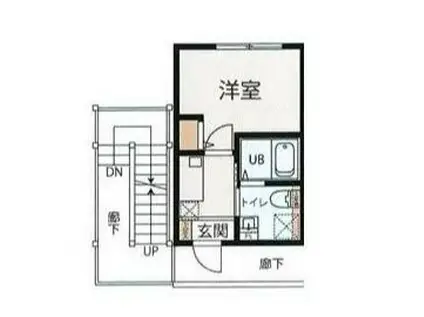 マピエス府中晴見町A(1K/2階)の間取り写真