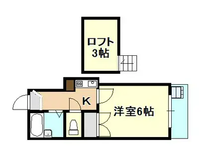 GOOD CAT IV(1K/1階)の間取り写真