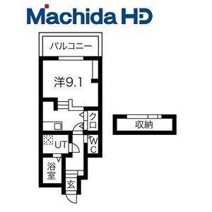 あんしん小畑町08-13001(ワンルーム/1階)の間取り写真