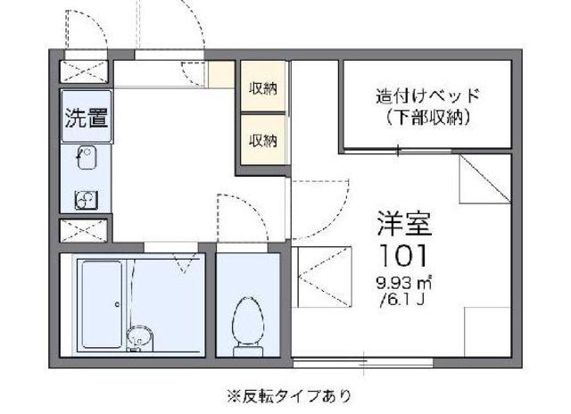 レオパレスブリッサ(1K/1階)の間取り写真