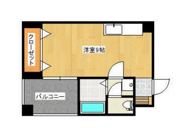 カサベルデ本町(ワンルーム/5階)の間取り写真