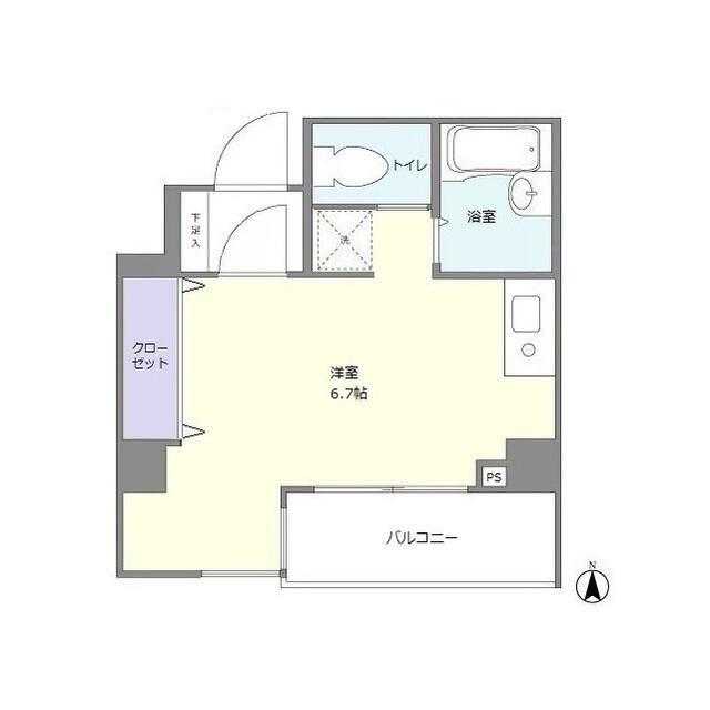 FLATONE新中野(ワンルーム/4階)の間取り写真