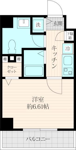 DELCCS南池袋(1K/10階)の間取り写真
