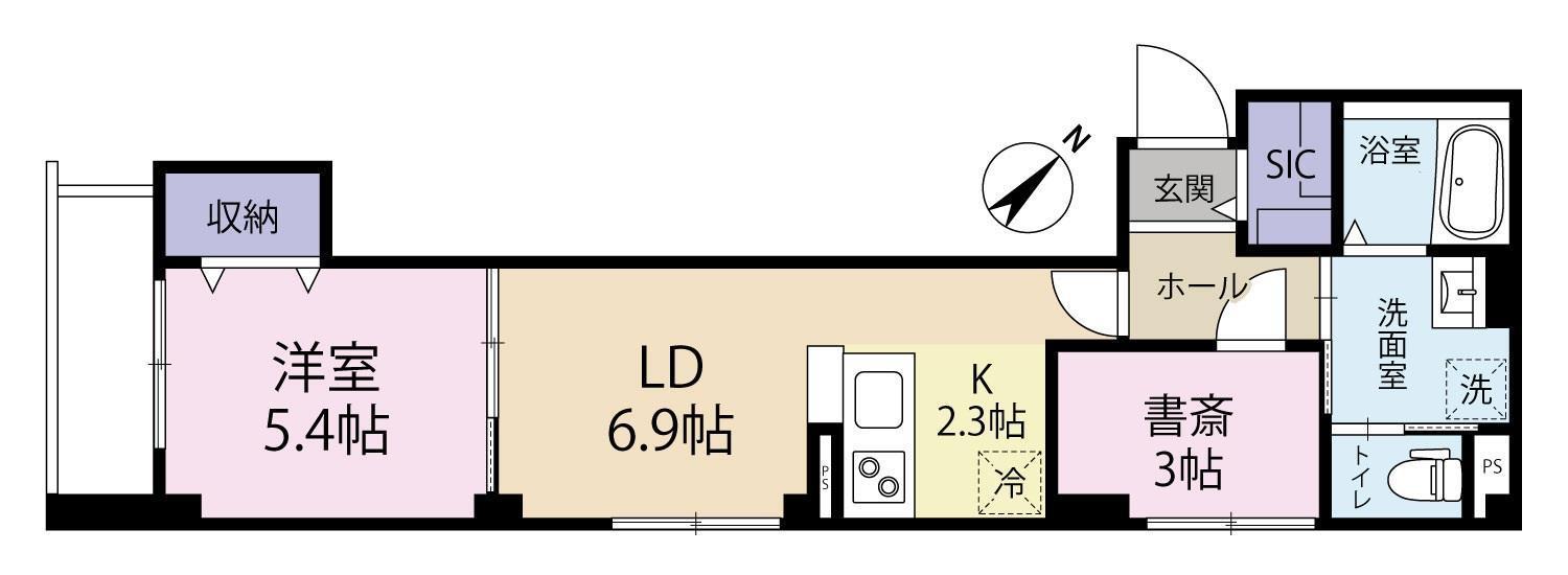アルコグランツ(2LDK/3階)の間取り写真