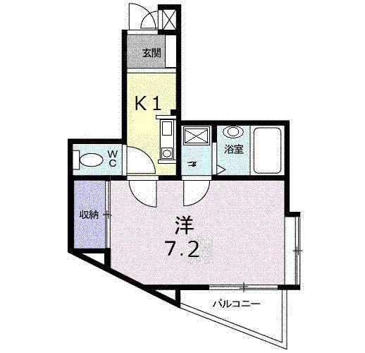 アネックス銀座(1K/3階)の間取り写真