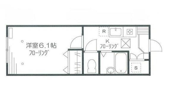STELLA HOUSE(1K/1階)の間取り写真