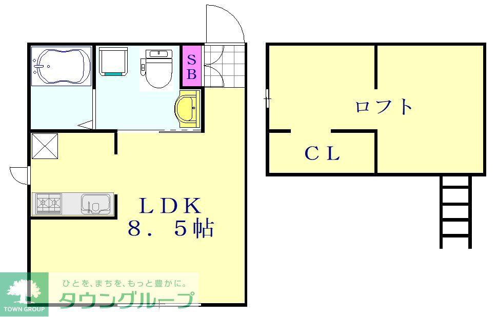 プリマ クレビア(ワンルーム/1階)の間取り写真
