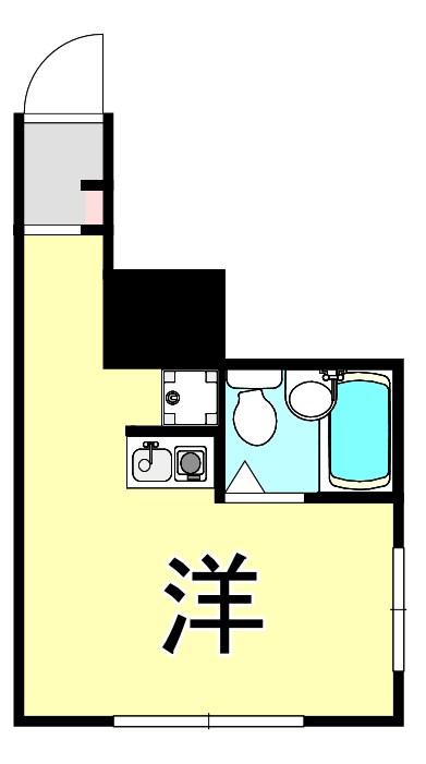れじでんしあ甲東園(ワンルーム/4階)の間取り写真