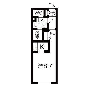 G VIVRE 岡崎駅前(1K/5階)の間取り写真