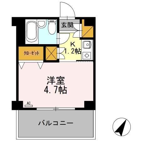 J-HOUSE太閤山(1K/2階)の間取り写真