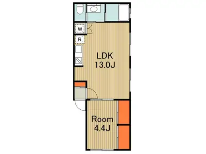 GRACE HACHIOJI(1LDK/1階)の間取り写真