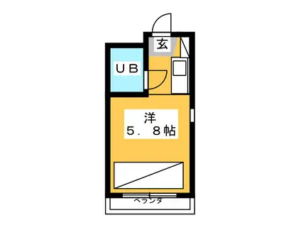 アネックス焼津(ワンルーム/4階)の間取り写真