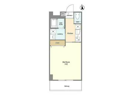 TSGARDEN西台(1K/2階)の間取り写真