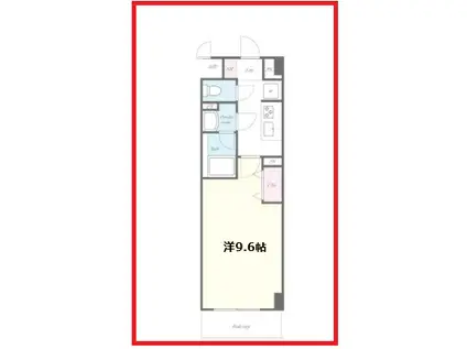 マークスサクラ(1K/2階)の間取り写真