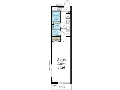 リブリ・OGW草加(1K/2階)の間取り写真