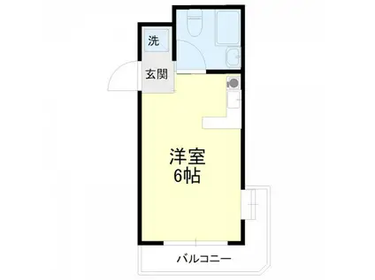 カレッジタウンウィング(1K/3階)の間取り写真