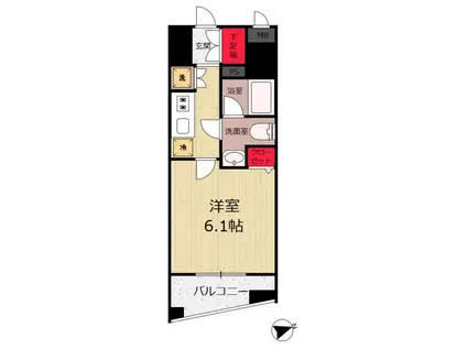 GRAND TRUTH NERIMAII(1K/5階)の間取り写真