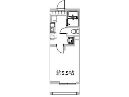 OPEN RISE大和田I(1K/1階)の間取り写真