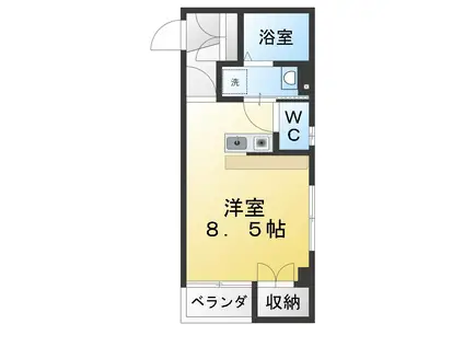 INAハイム田無(ワンルーム/1階)の間取り写真