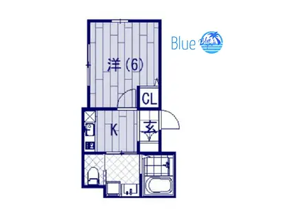 プランドール武蔵小杉(1K/1階)の間取り写真