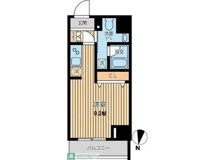 オーキッドレジデンス大島(ワンルーム/10階)の間取り写真