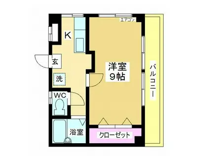 石井マンション(1K/1階)の間取り写真