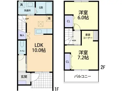 LIEN (2LDK/1階)の間取り写真
