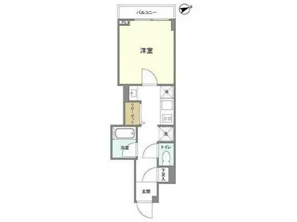 ORSUS大井町(1K/7階)の間取り写真