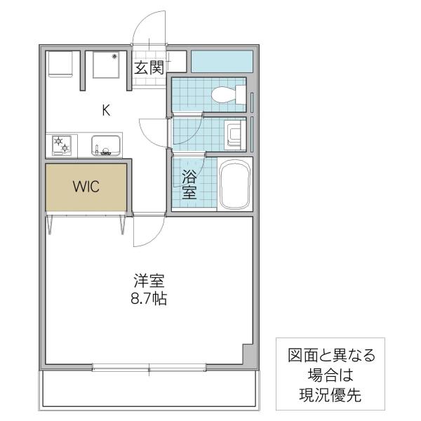 CENTRAL-Y(1K/3階)の間取り写真