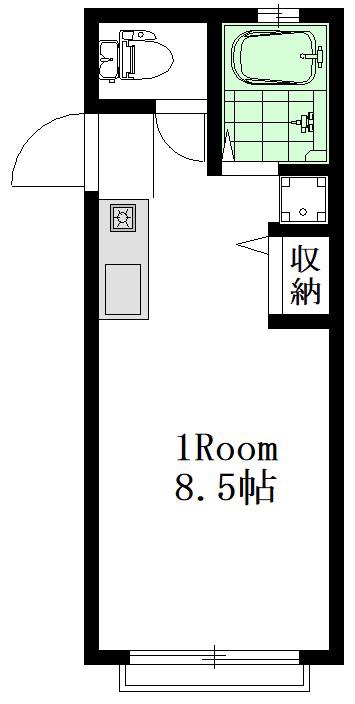 フォーゲルザング関町南(ワンルーム/2階)の間取り写真