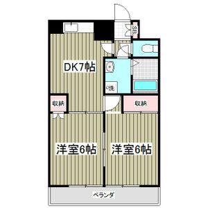 CITY PARK 光(2DK/3階)の間取り写真
