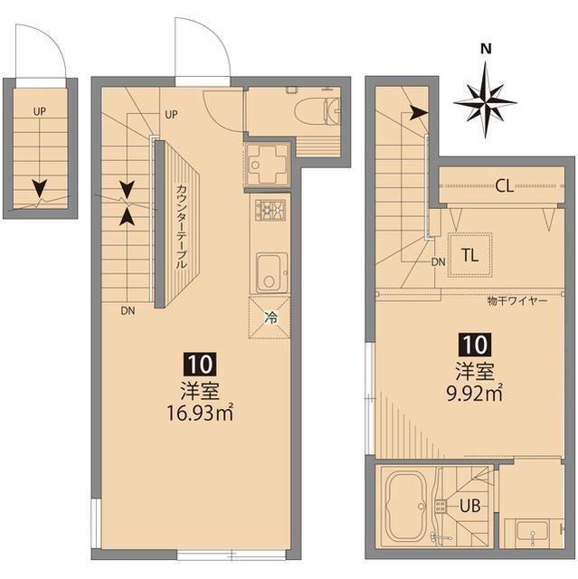 グランエッグス要町(1LDK/2階)の間取り写真