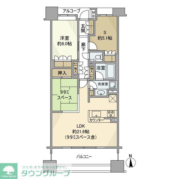 BERISTA衣笠駅前壱番館(1SLDK/10階)の間取り写真