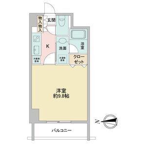 S-FORT桜山(1K/5階)の間取り写真