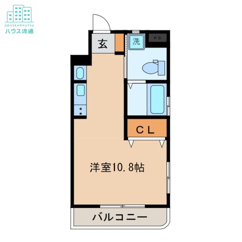 本多ビル(ワンルーム/2階)の間取り写真