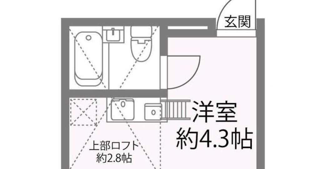 R-STYLE竹ノ塚1ST(ワンルーム/2階)の間取り写真