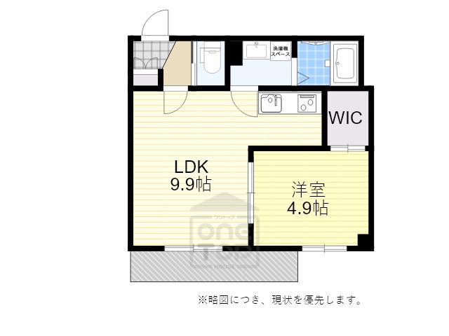 SCALA TOYOTSU(1LDK/1階)の間取り写真