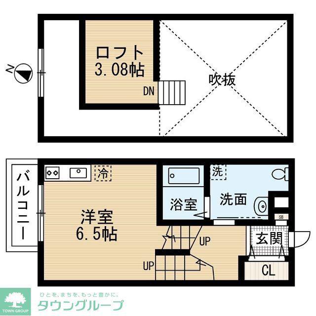 FLORAISON(ワンルーム/1階)の間取り写真