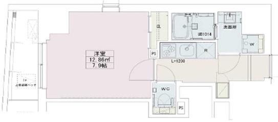 中野レジデンス壱番館(1K/3階)の間取り写真