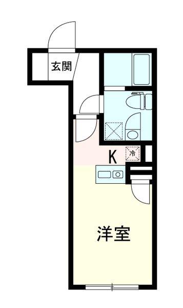 THE14 ITABASHI(ワンルーム/4階)の間取り写真