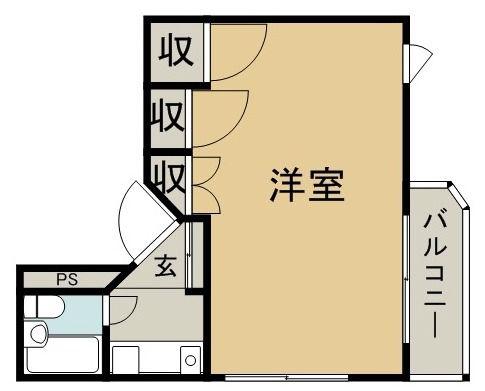 TS STYLE(ワンルーム/2階)の間取り写真