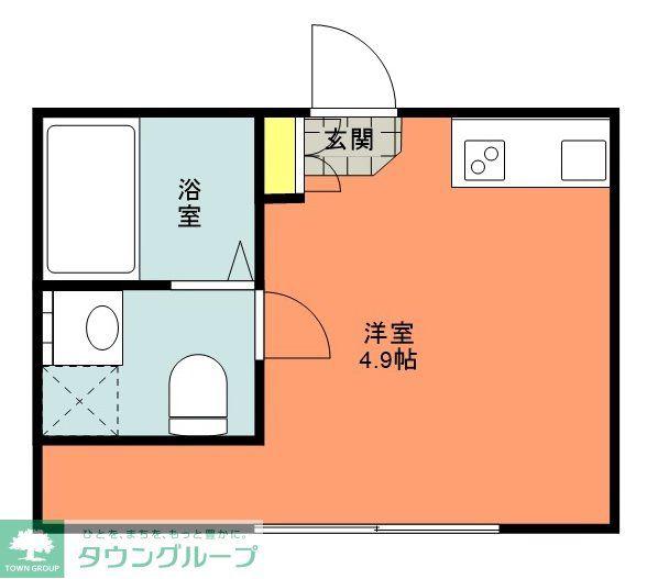 EXCREA I(ワンルーム/3階)の間取り写真