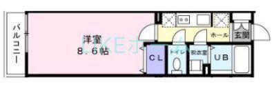 APARTAMENTOアリビオ(1K/3階)の間取り写真