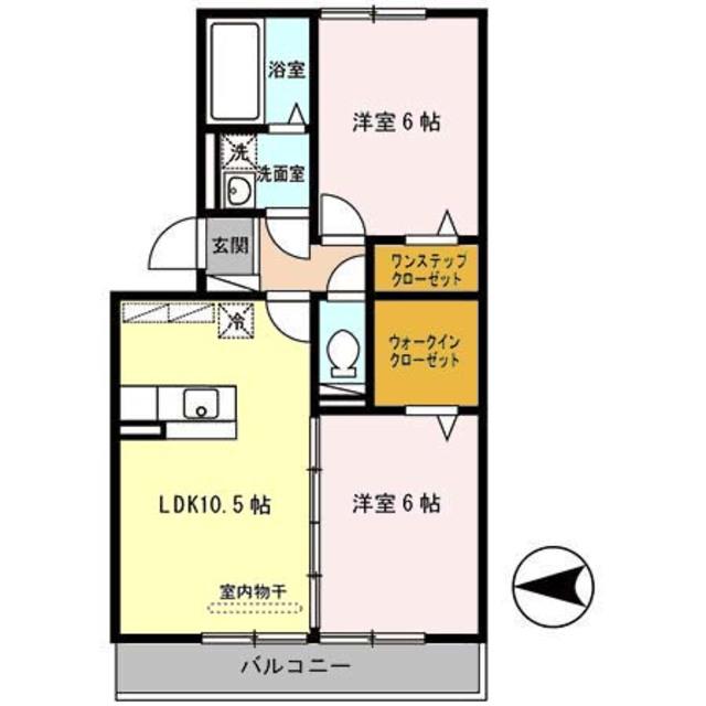 グランシャリオ(2LDK/3階)の間取り写真