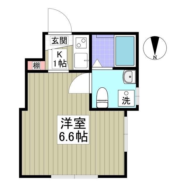 フォルテ西川口(1K/3階)の間取り写真