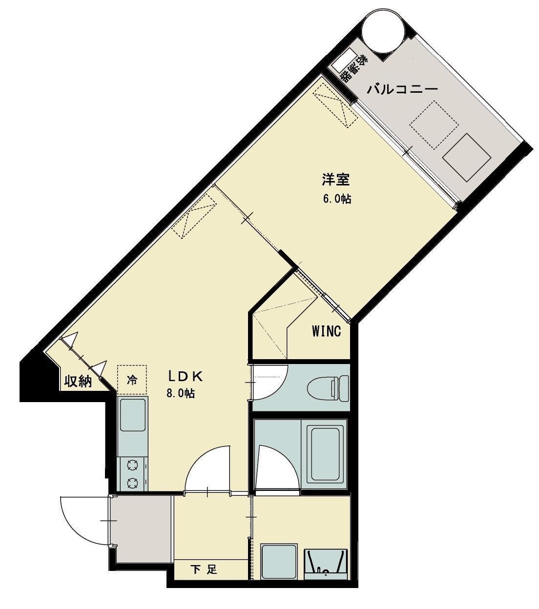 志幸30SEASON(1LDK/5階)の間取り写真